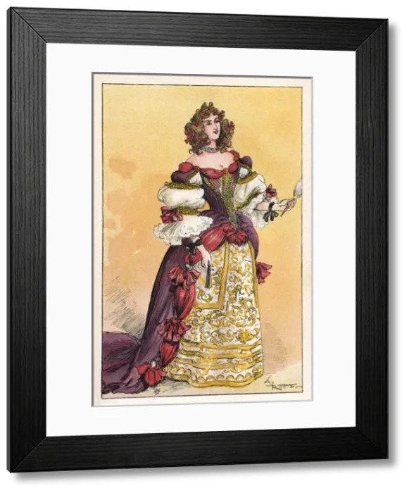 Framed Print : Frenchwoman 1670 Framed Print : Frenchwoman 1670