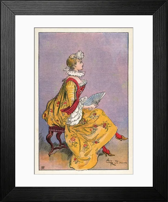 Framed Print : Frenchwoman 1720 Framed Print : Frenchwoman 1720