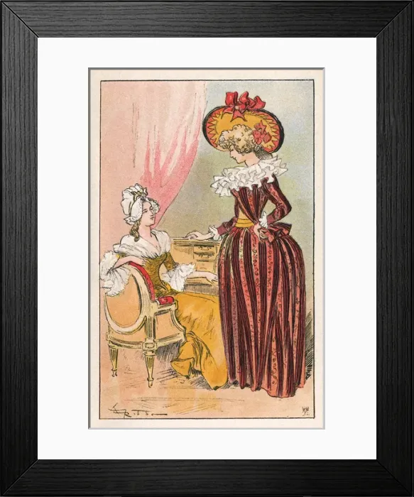 Framed Print : Parisiennes of 1789 Framed Print : Parisiennes of 1789