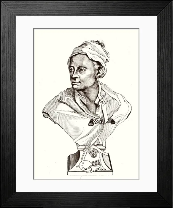 Framed Print : Hogarth / Roubilliac Bust Framed Print : Hogarth / Roubilliac Bust
