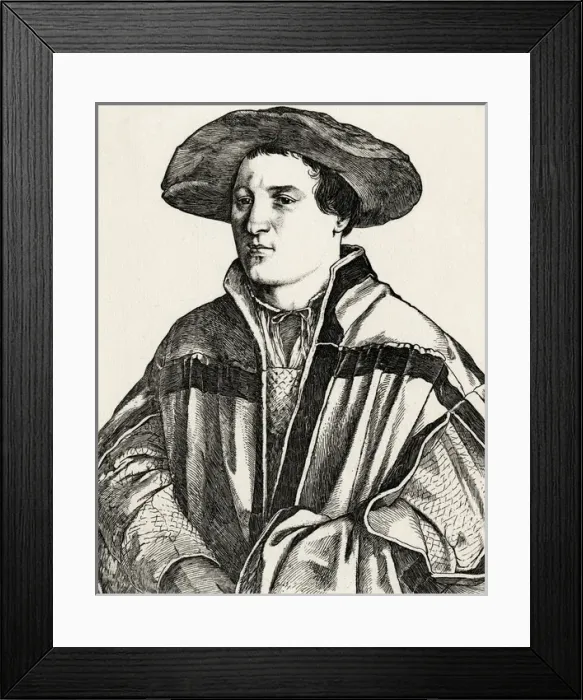 Framed Print : Hans Holbein  /  Quantin