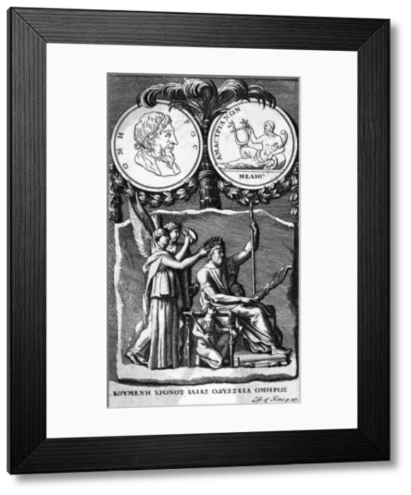 Framed Print : Homer / Crowned / Laurels Framed Print : Homer / Crowned / Laurels