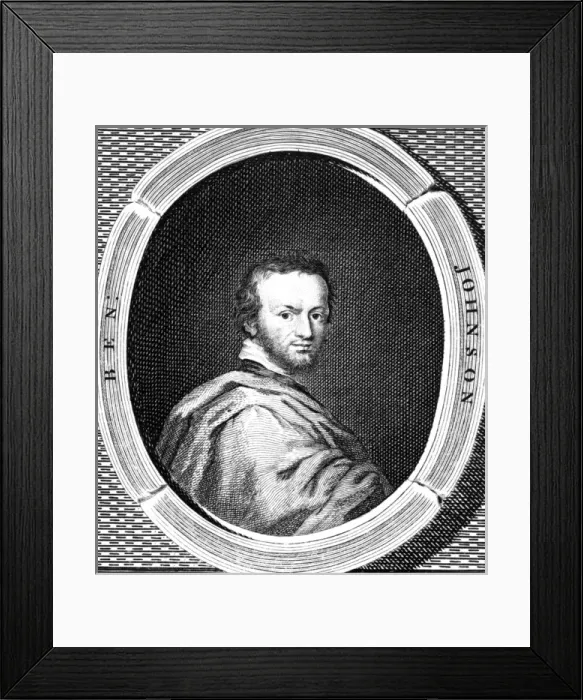 Framed Print : Ben Jonson / London Mag Framed Print : Ben Jonson / London Mag