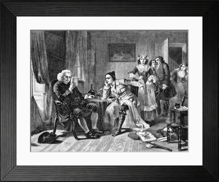 Framed Print : Dr Johnson / Goldsmith Framed Print : Dr Johnson / Goldsmith