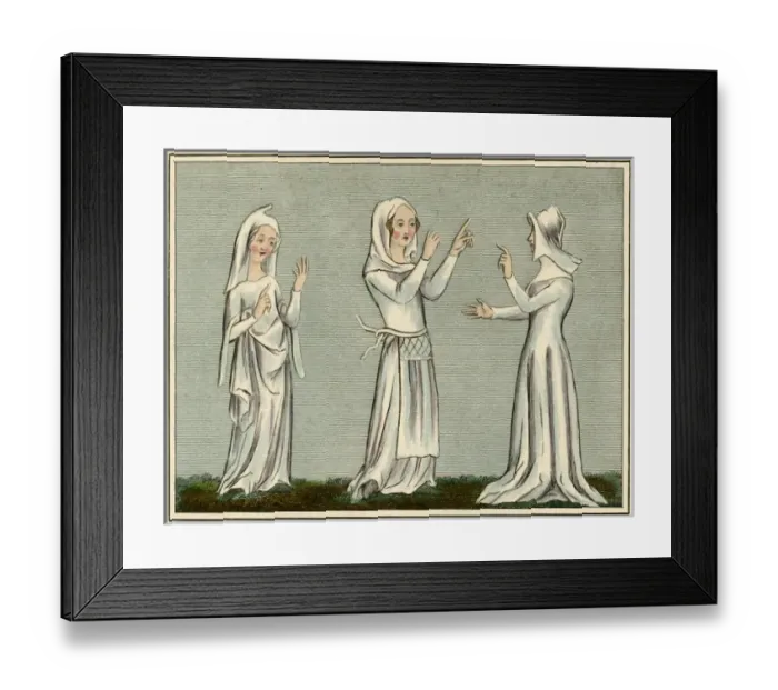 Framed Print : 14th Century countrywoman Framed Print : 14th Century countrywoman