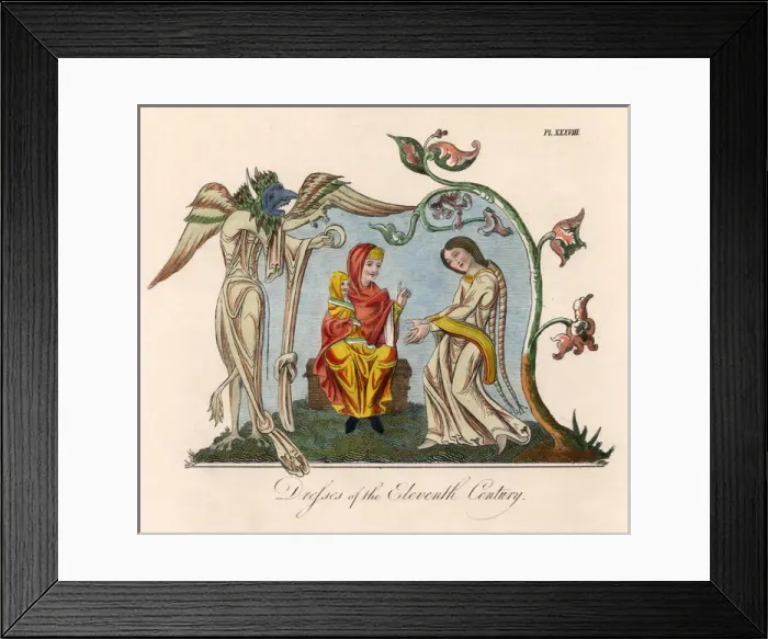 Framed Print : C11 Women and Child Framed Print : C11 Women and Child