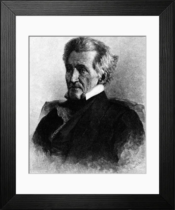 Framed Print : Andrew Jackson / Kruell Framed Print : Andrew Jackson / Kruell