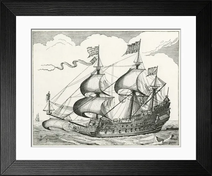 Framed Print : French Warship 1666 Framed Print : French Warship 1666