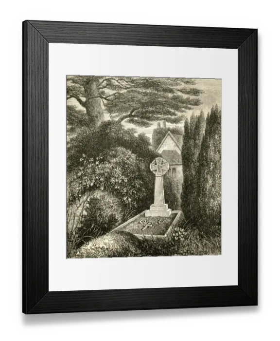 Framed Print : Chas Kingsley / Grave Framed Print : Chas Kingsley / Grave