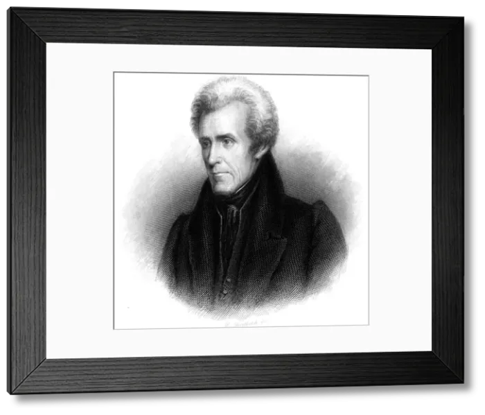 Framed Print : Andrew Jackson / Hb Hall Framed Print : Andrew Jackson / Hb Hall