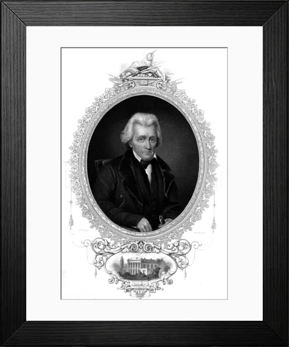 Framed Print : Andrew Jackson / Edwards Framed Print : Andrew Jackson / Edwards