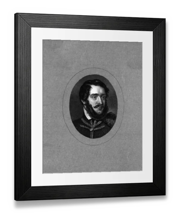 Framed Print : Lajos Kossuth / Brown Oval Framed Print : Lajos Kossuth / Brown Oval