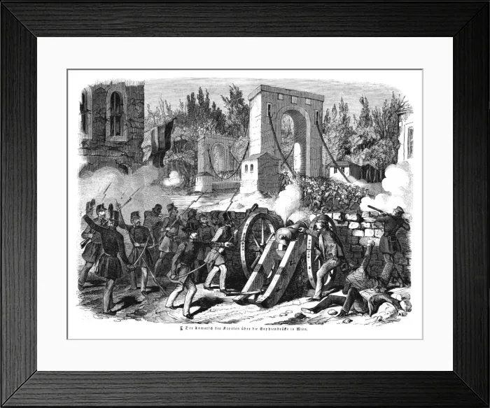 Framed Print : Vienna Stormed by Croats