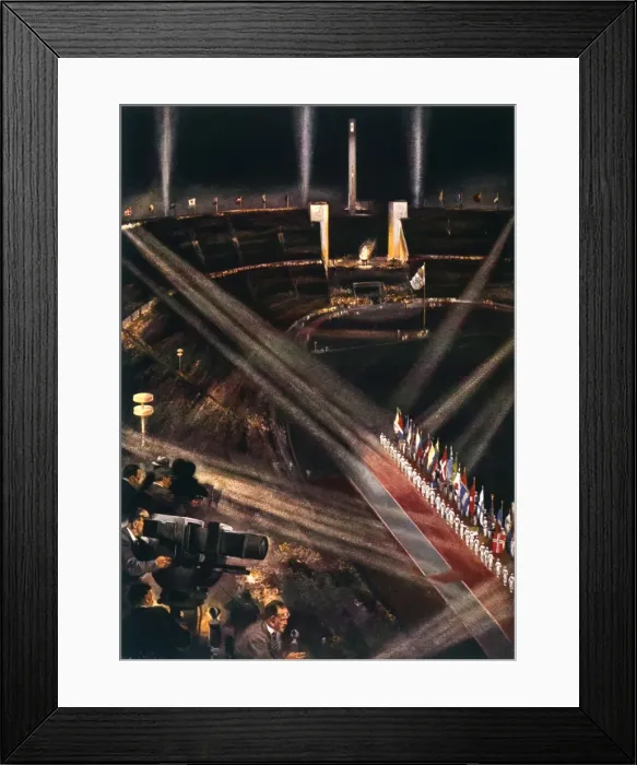 Framed Print : Olympics / 1936 / Closing Framed Print : Olympics / 1936 / Closing