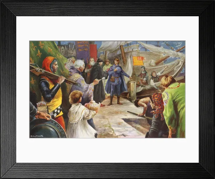 Framed Print : Cabot Sails from Bristol Framed Print : Cabot Sails from Bristol