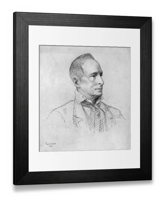 Framed Print : Lamartine / Drawing Framed Print : Lamartine / Drawing