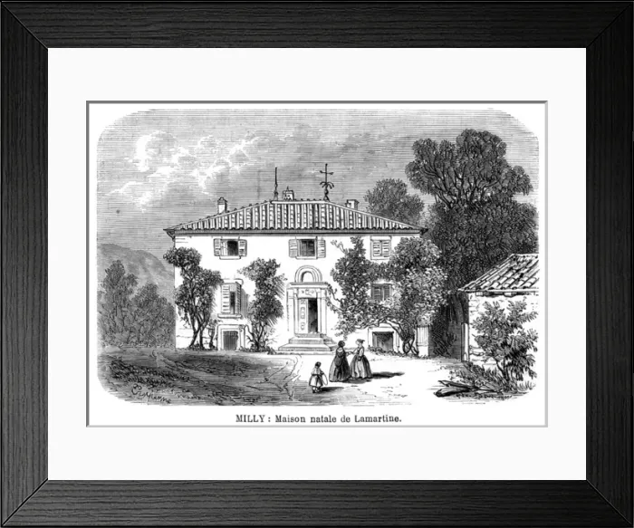 Framed Print : Lamartine / Childhood Home Framed Print : Lamartine / Childhood Home