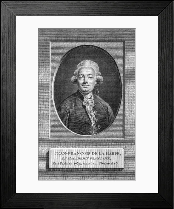 Framed Print : LA HARPE (1739 - 1803) Framed Print : LA HARPE (1739 - 1803)