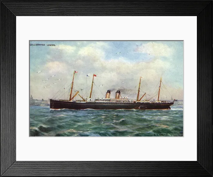 Framed Print : STEAMSHIPS / CELTIC Framed Print : STEAMSHIPS / CELTIC