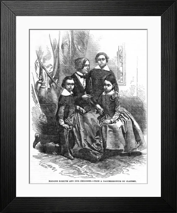 Framed Print : Lajos Kossuth / Family Framed Print : Lajos Kossuth / Family