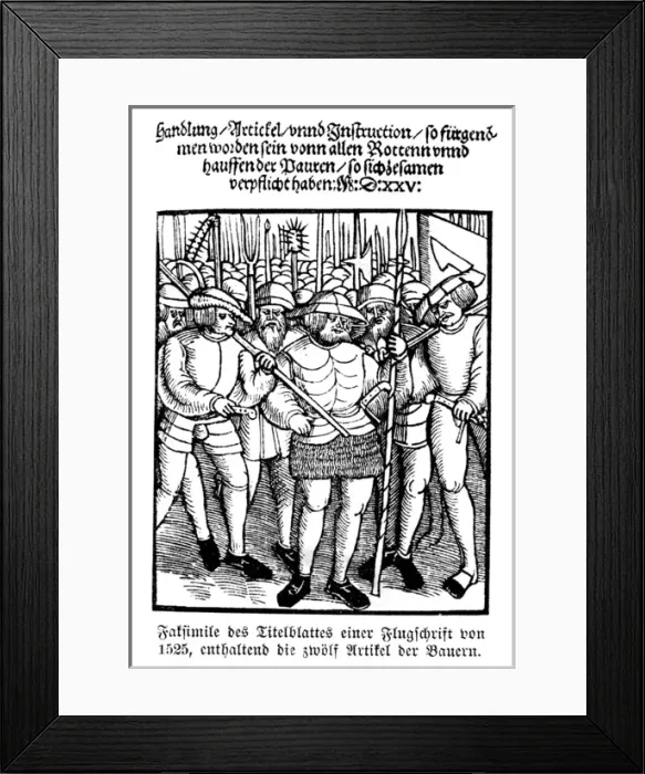 Framed Print : Peasants Revolt / Germany Framed Print : Peasants Revolt / Germany