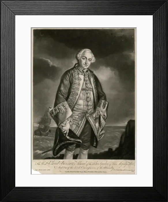 Framed Print : Edward Boscawen / Sayer Framed Print : Edward Boscawen / Sayer