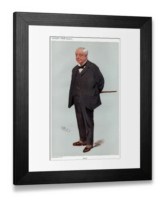 Framed Print : Lord Barrington, Vanity Fair, Spy Framed Print : Lord Barrington, Vanity Fair, Spy