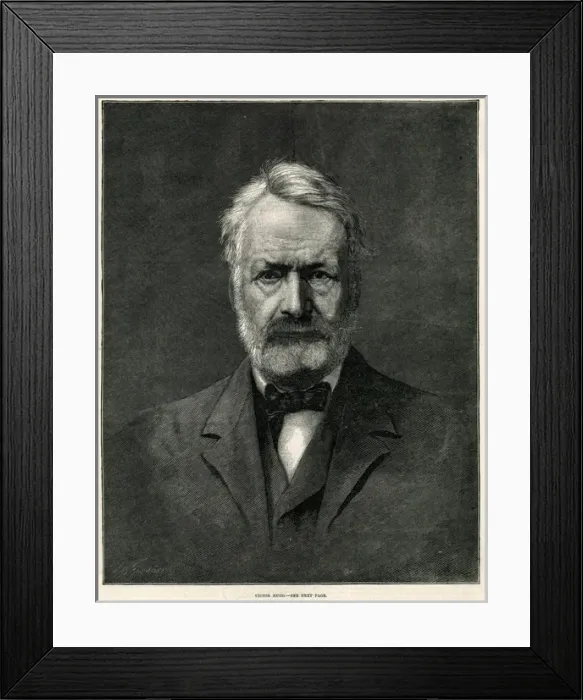 Framed Print : Victor Hugo / Gardner Framed Print : Victor Hugo / Gardner