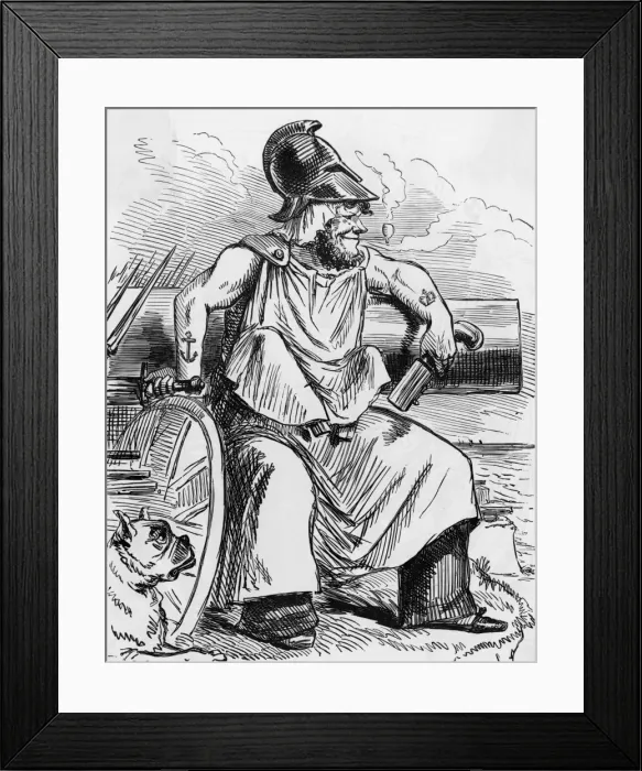 Framed Print : Britain  /  Cartoon  /  1859