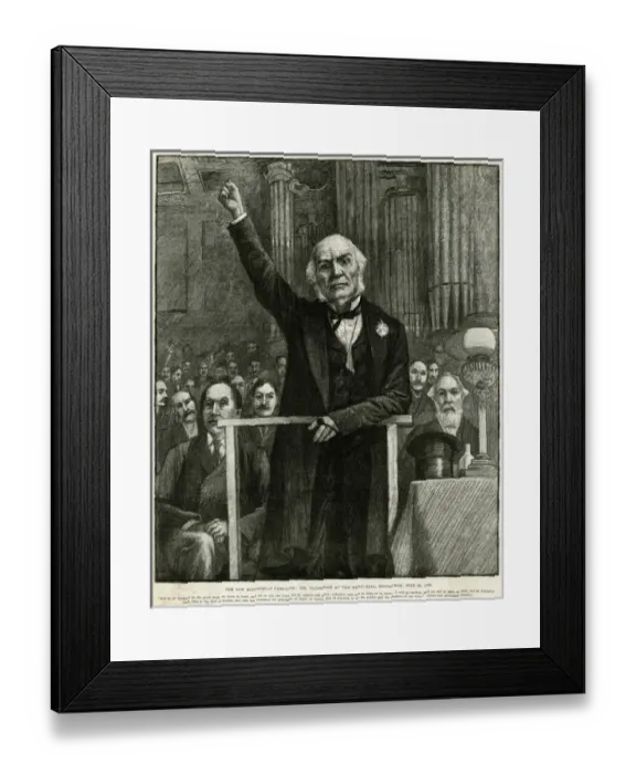 Framed Print : Gladstone / Speech / 1892 Framed Print : Gladstone / Speech / 1892