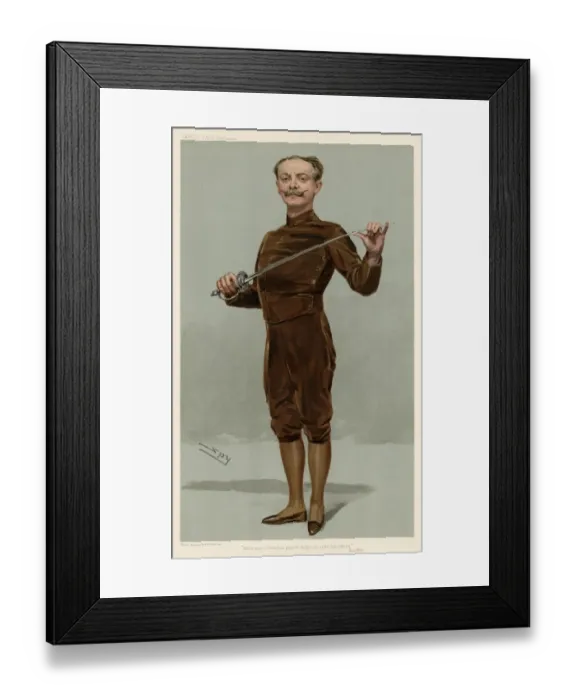 Framed Print : Egerton Castle, writer and fencer Framed Print : Egerton Castle, writer and fencer