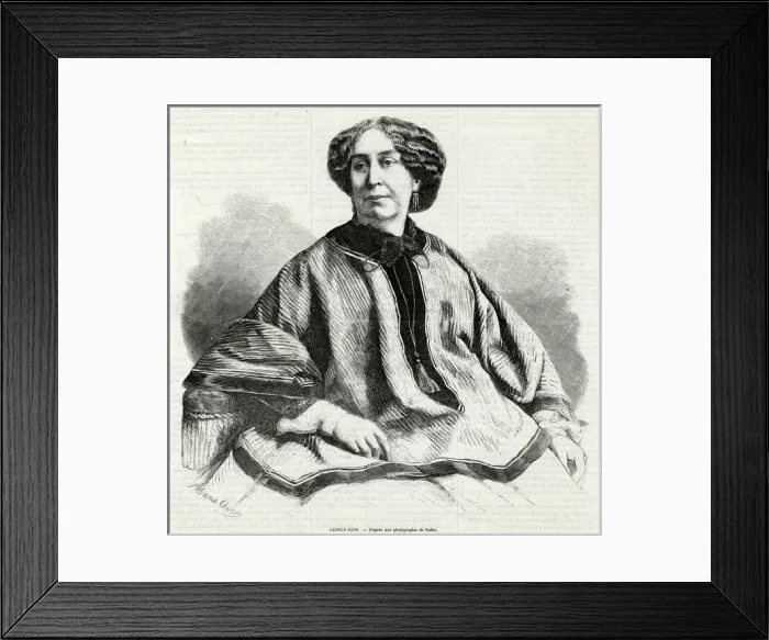 Framed Print : Georges Sand / Nadar Eng Framed Print : Georges Sand / Nadar Eng