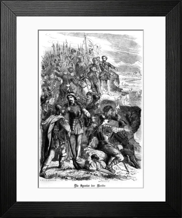 Framed Print : Tenochtitlan is Reached Framed Print : Tenochtitlan is Reached