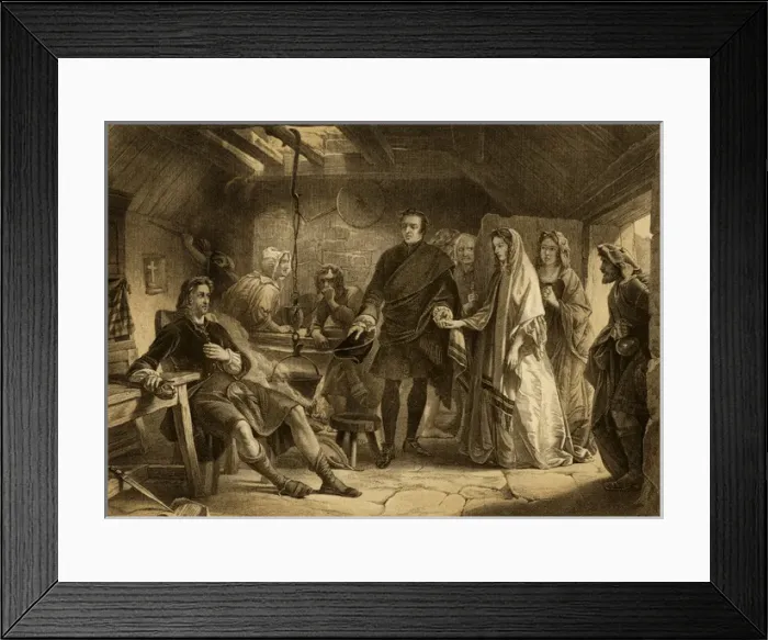 Framed Print : Charles Meets Flora / 1746 Framed Print : Charles Meets Flora / 1746