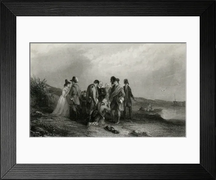 Framed Print : Cha. Stuart Leaves Scot Framed Print : Cha. Stuart Leaves Scot