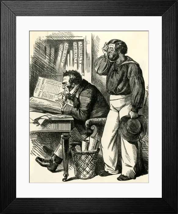 Framed Print : Britain / Cartoons / 1861 Framed Print : Britain / Cartoons / 1861