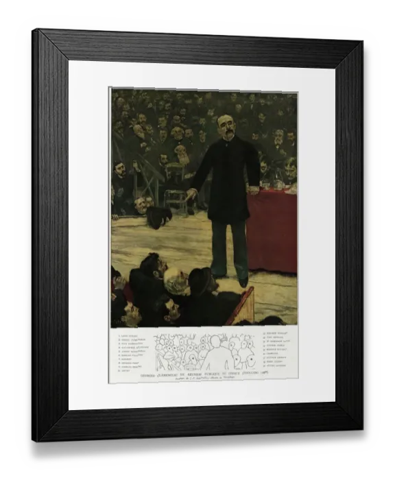 Framed Print : G Clemenceau / Raffaelli Framed Print : G Clemenceau / Raffaelli
