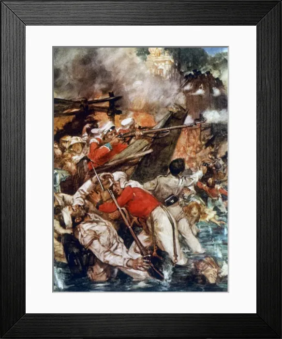 Framed Print : Massacre / Kanpur / 1857 Framed Print : Massacre / Kanpur / 1857