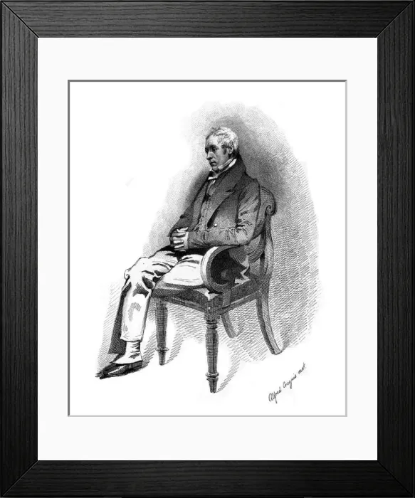 Framed Print : David Brewster Seated Framed Print : David Brewster Seated