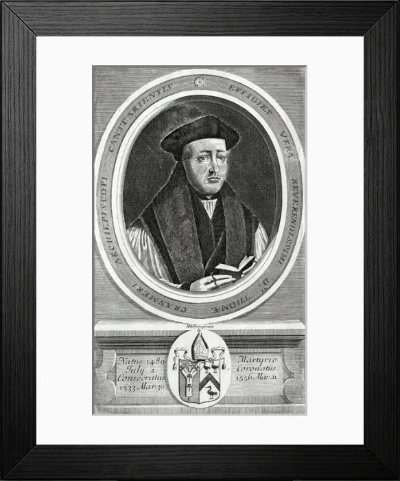 Framed Print : Thos Cranmer / Holbein Framed Print : Thos Cranmer / Holbein