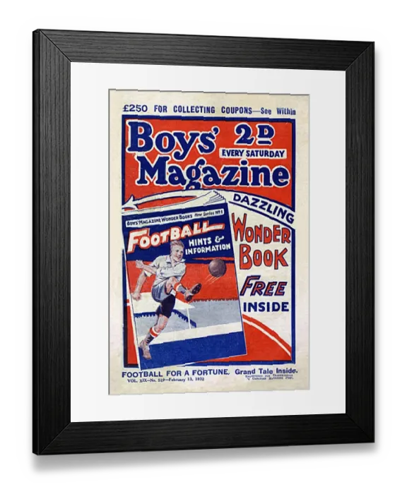 Framed Print : Football / Magazine Cover Framed Print : Football / Magazine Cover