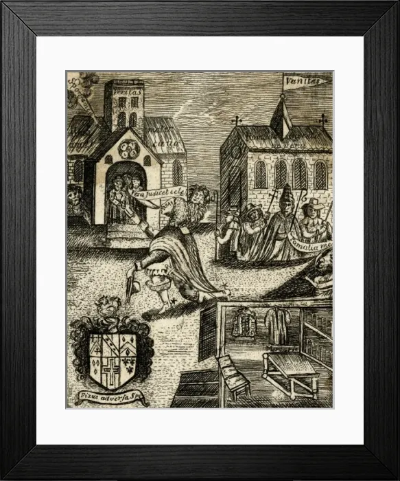 Framed Print : Religious Satire / 1653 Framed Print : Religious Satire / 1653
