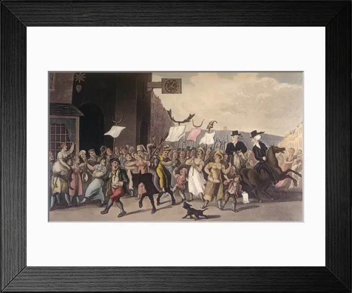 Framed Print : Dr Syntax with the Skimerton riders Framed Print : Dr Syntax with the Skimerton riders