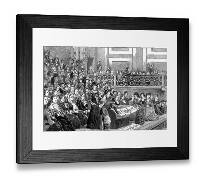 Framed Print : Demo at St James Hall Framed Print : Demo at St James Hall