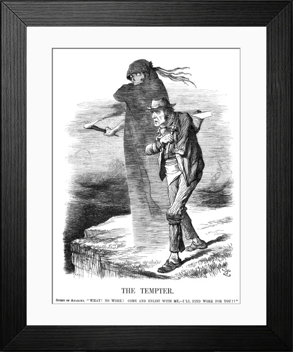 Framed Print : Anarchism Tempts Man Framed Print : Anarchism Tempts Man