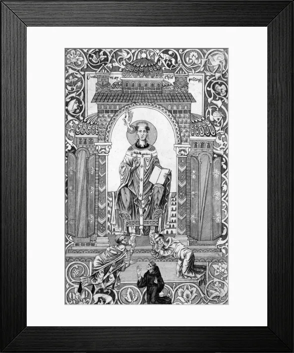 Framed Print : St Dunstan / Old Ms Framed Print : St Dunstan / Old Ms