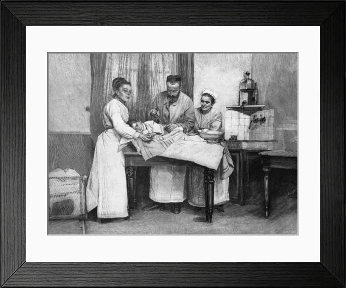 Framed Print : Roux Treatment / Diphtheri Framed Print : Roux Treatment / Diphtheri
