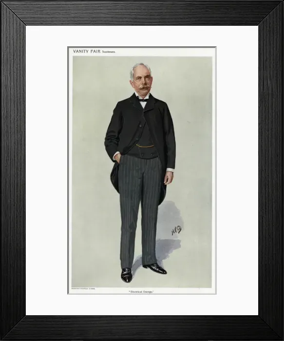 Framed Print : White Waistcoat 1910 Framed Print : White Waistcoat 1910