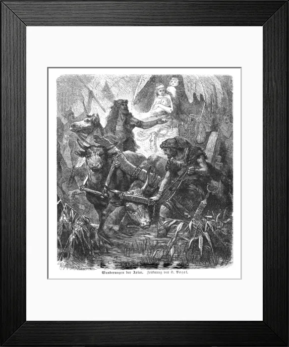 Framed Print : Aryans Invade Europe / Bc Framed Print : Aryans Invade Europe / Bc