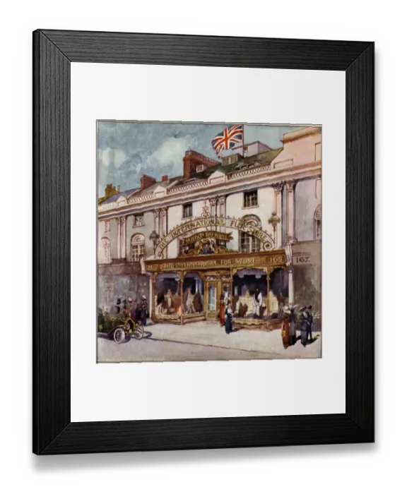 Framed Print : International Fur Store - store-front 1912 Framed Print : International Fur Store - store-front 1912